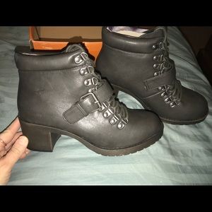 Rocket Dog Howie Spartan Grey Motorcycle Boot Sz9